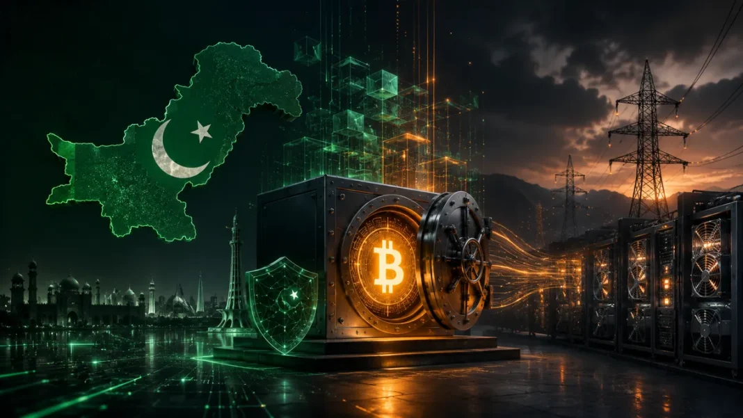 Pakistan Bitcoin reserve and mining infrastructure with Bitcoin, national